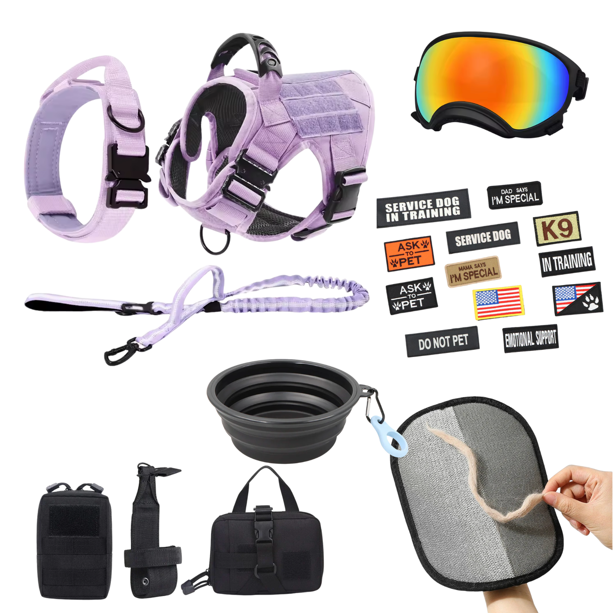 Leader K9™ No Pull Tactical Dog Harness – 10-In-1 Full Gear Bundle