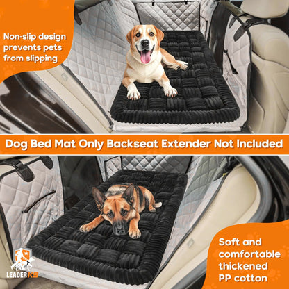 Leader K9™ Thick Plush Car Seat Cushion – Comfy Bed for Medium Dogs