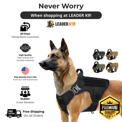 Leader K9™ No-Pull Tactical Dog Harness (Original) – Full Control for Power Breeds