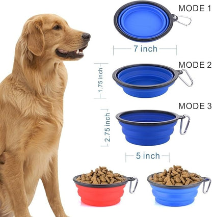 Leader K9™ Collapsible Travel Dog Bowls