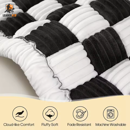 Leader K9™ Thick Plush Car Seat Cushion – Comfy Bed for Medium Dogs