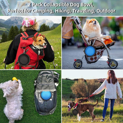 Leader K9™ Collapsible Travel Dog Bowls