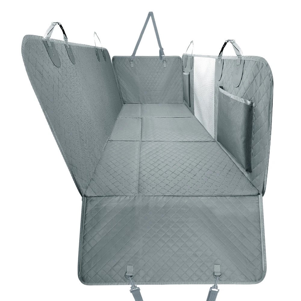 Leader K9™ Waterproof Hard Bottom Dog Car Hammock with Mesh Window & Free Safety Belt