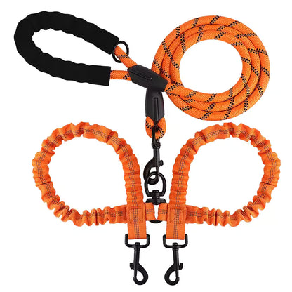 Leader K9™ Tactical Double Dog Leashes
