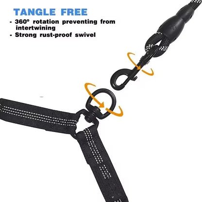 Leader K9™ Tactical Double Dog Leashes