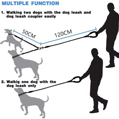 Leader K9™ Tactical Double Dog Leashes