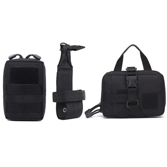 Leader K9™ Tactical Utility MOLLE Pouch For Harness (3-Piece Set)