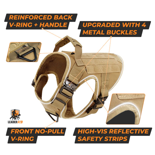 Leader K9 Tactical Dog Harness