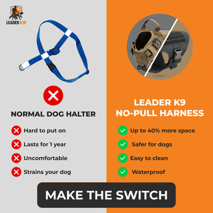 Leader K9™ No-Pull Tactical Dog Harness (Original) – Full Control for Power Breeds